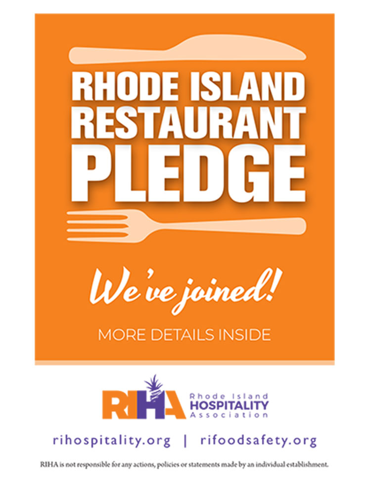 RI Restaurant Pledge Decal